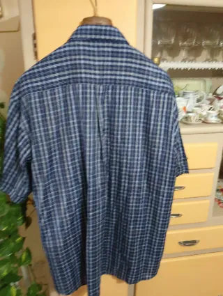 Camicia uomo MAS a quadri blu taglia XL