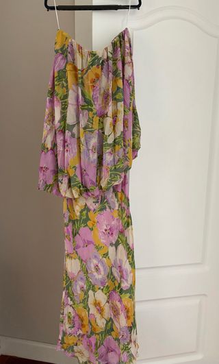 Vestido estampado flores Edición Especial Zara