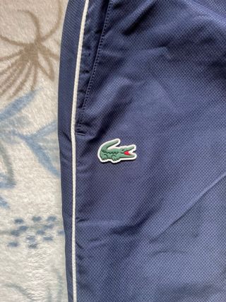 Conjunto Deportivo Lacoste Beige y Azul