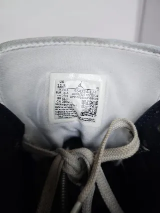 Jordan 1 Mid Obsidian Blue White 2019 Tg 45.5