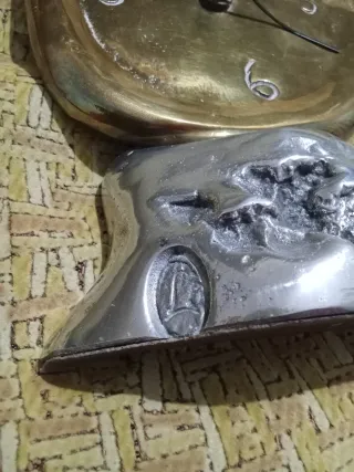 20CM SALVADOR DALI ANTIGUO RELOJ BRONCE ALUMINIO