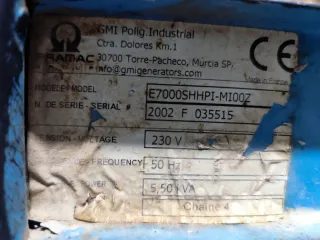 Generador Honda 5.5KvA (5500W)