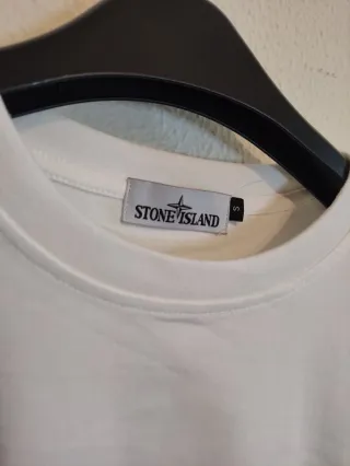 Camiseta Stone Island Blanca Talla S.