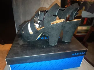 Sandalias AZ Negras Mujer