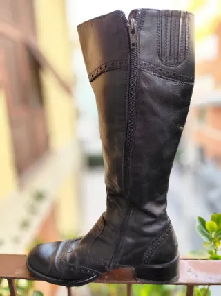 Stivali neri in pelle "Nero Giardini"