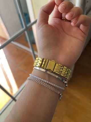 Reloj dorado mujer ajustable