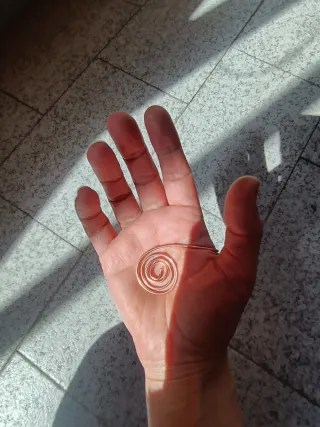 Pulsera Espiral carpiano Cobre