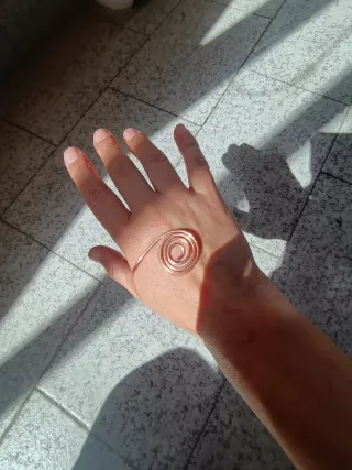 Pulsera Espiral carpiano Cobre