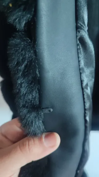 Gilet Pelliccia Sintetica Nero