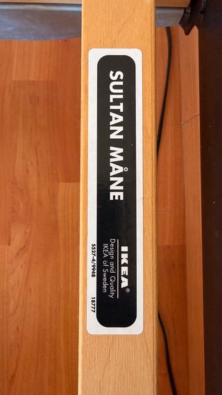 Estructura cama Ikea Noresund Metal Negra