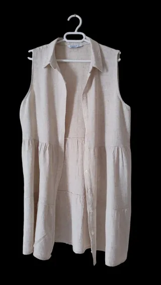 Vestido camisero Talla L, NUEVO