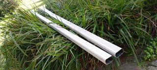 2 Canalones aluminio 2,75m y 2 curvas