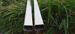 2 Canalones aluminio 2,75m y 2 curvas