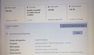 Lenovo V130-15ikb 1.36TB 8GB RAM Gris