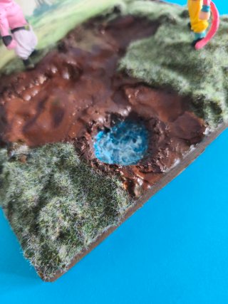 Diorama Dragonball Goku vs Majin Bu + sfondo