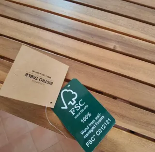 Mesa de madera plegable
