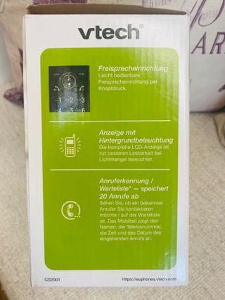 Teléfono Inalámbrico Dúo VTech CS2001 Manos Libres