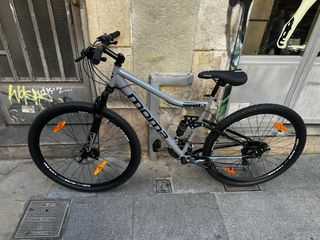 Bicicleta Montaña Rock FS 29 Gris/Negro