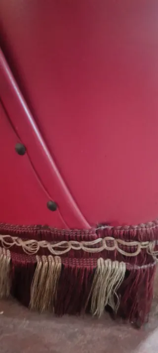 Sillón vintage rojo