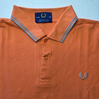 Polo Fred Perry Naranja Talla M Logo Laurel