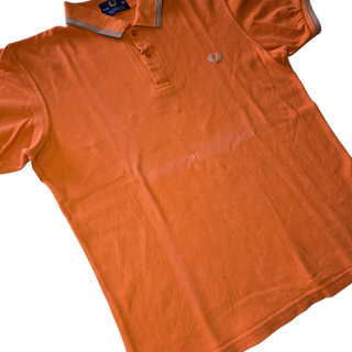 Polo Fred Perry Naranja Talla M Logo Laurel