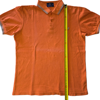 Polo Fred Perry Naranja Talla M Logo Laurel