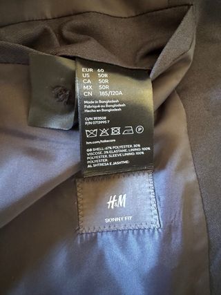 Abito completo H&M blu taglia 60