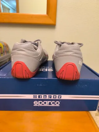 Zapatillas Sparco SP-F8 Grises y Rojas