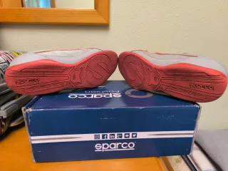 Zapatillas Sparco SP-F8 Grises y Rojas