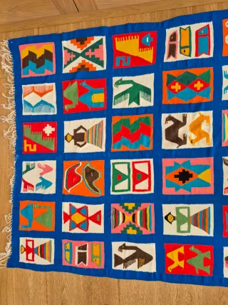 Tapiz Kilim Lana Multicolor 120x225cm