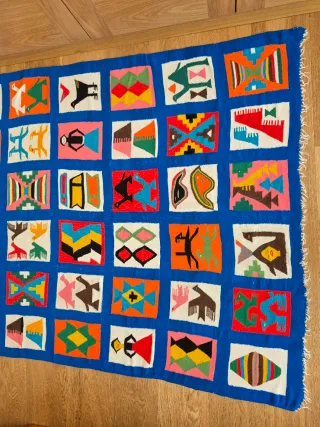 Tapiz Kilim Lana Multicolor 120x225cm