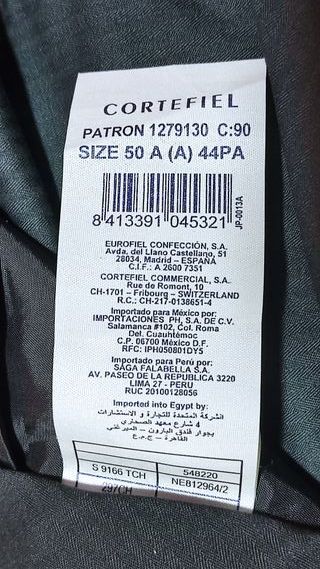 Traje Cortefiel Chaqueta y Pantalón Talla M/L