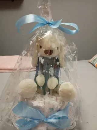Canastillas , tartas pañales , bebés.