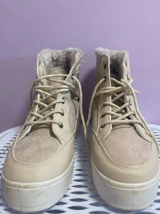 Botas altas NYC beige