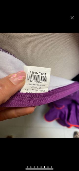 Traje de flamenca morado