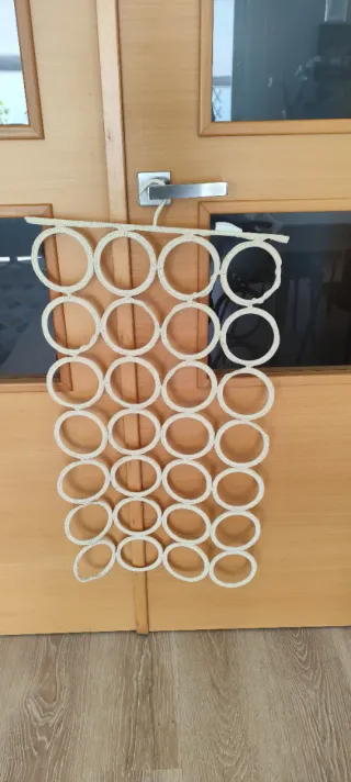 Organizzatore per fazzoletti in tessuto beige