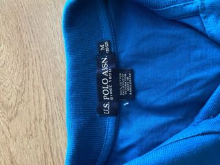 Polo niño azul manga corta