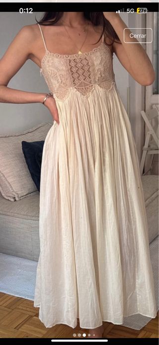 VESTIDO TIRANTES CROCHET ZARA COLLECTION