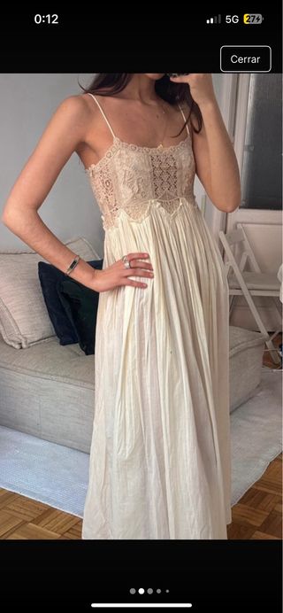 VESTIDO TIRANTES CROCHET ZARA COLLECTION