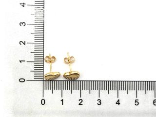 pendientes oro 18k con piedra con onix