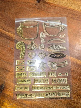 Set Timbri Clear Lawn Fawn - "Thanks a Latte"