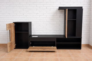 mueble de salón de tv modular 2 colores