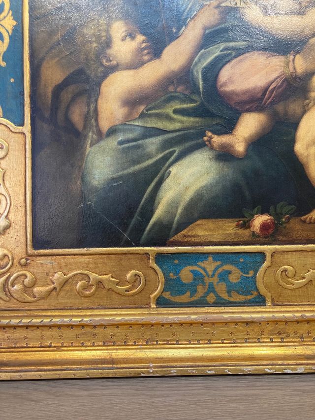 Cuadro antiguo dorado