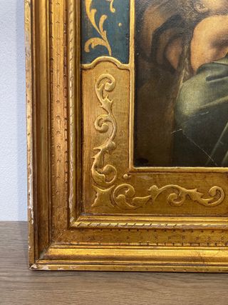 Cuadro antiguo dorado