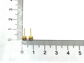 pendientes oro 18k con piedra con circonita