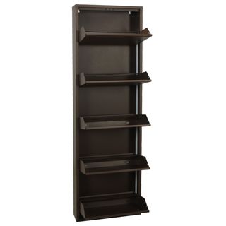 Zapatero negro 5 niveles metal