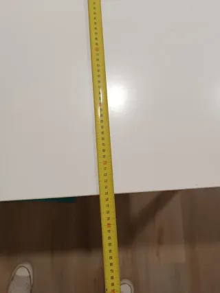 Mesa de cocina blanca 125x75