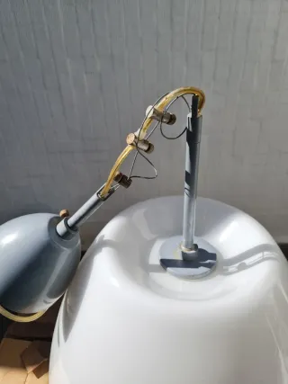 Lámpara ikea cristal y metal