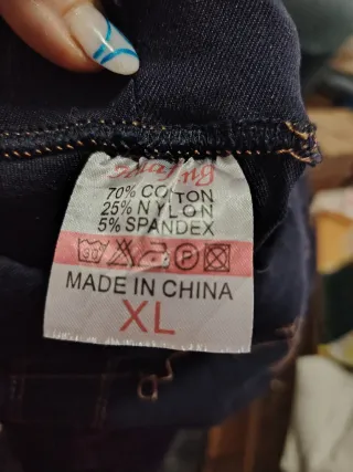 Pantalón vaquero elástico azul