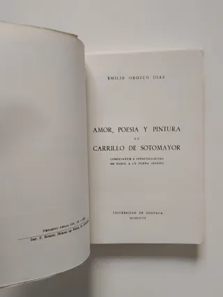 Amor, Poesía y Pintura en Carrillo de Sotomayor